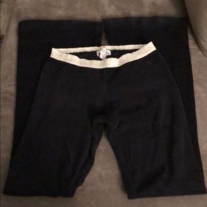 Black terry bootcut leggings - size XS